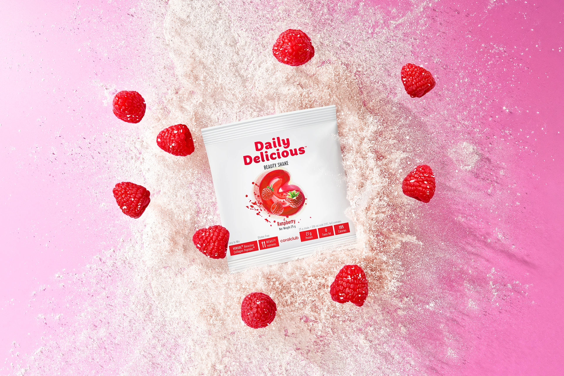 Дейли Делишес Бьюти Шейк со вкусом малины